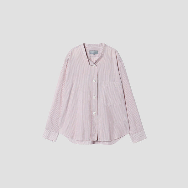 SILK COTTON STRIPE SHIRT