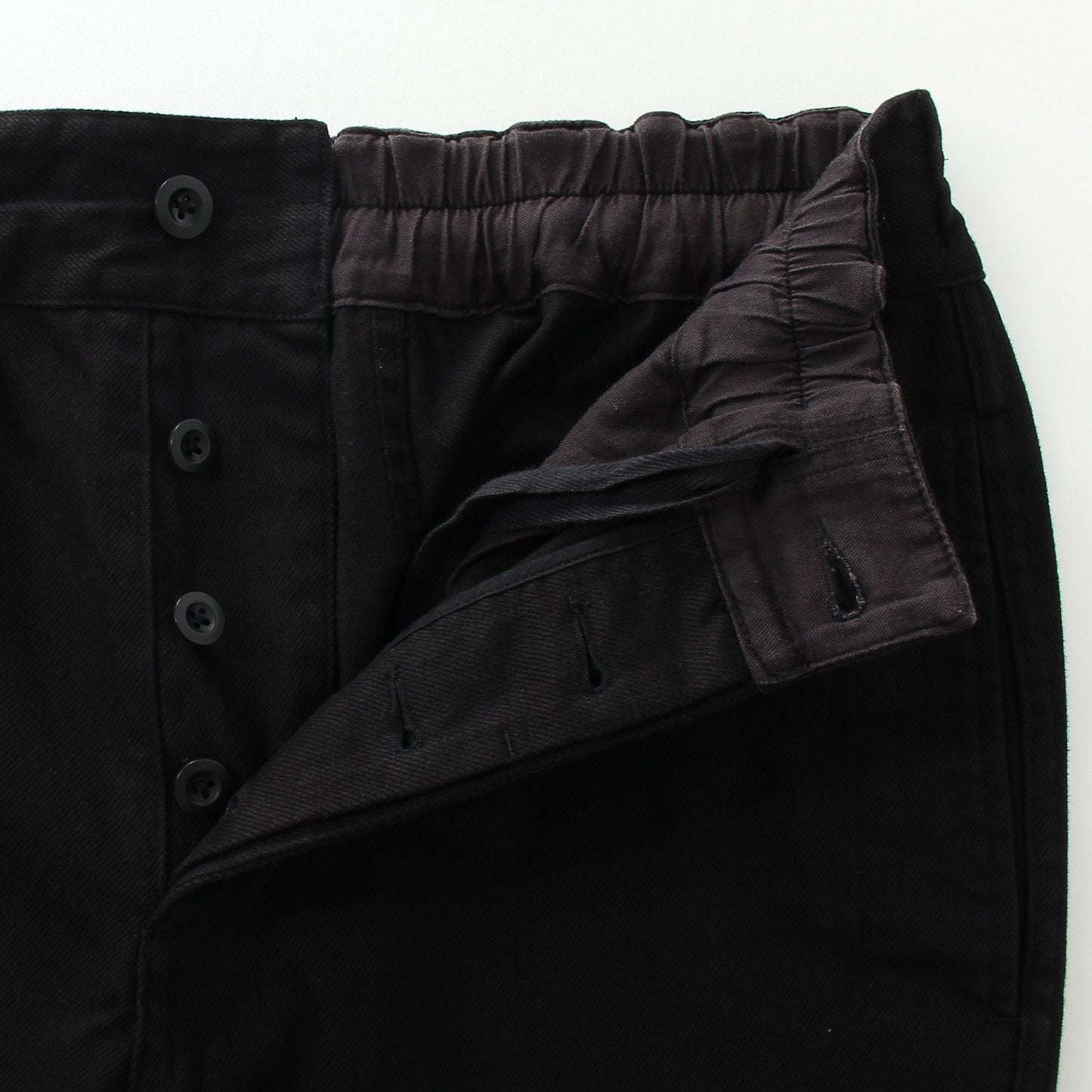 WORN COTTON DRILL TROUSERS