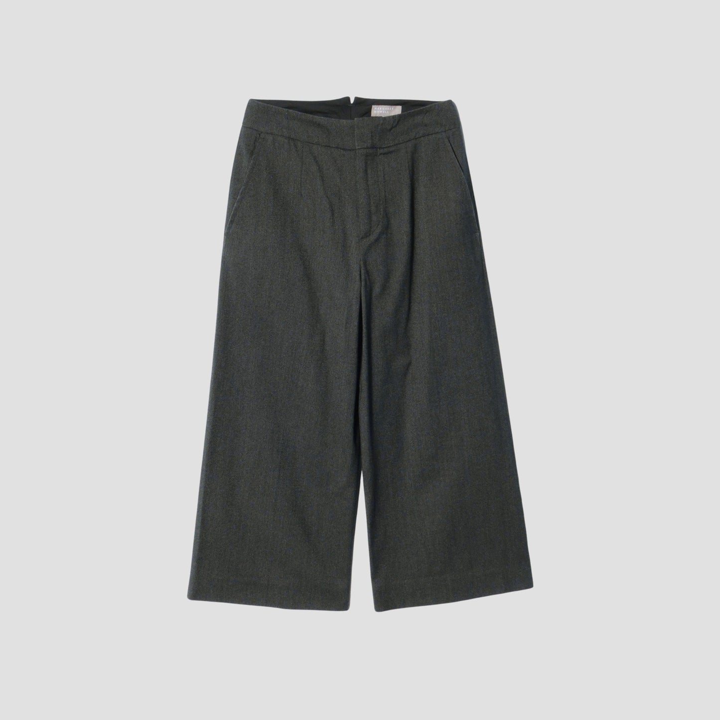 BRUSHED COTTON WOOL TROUSERS