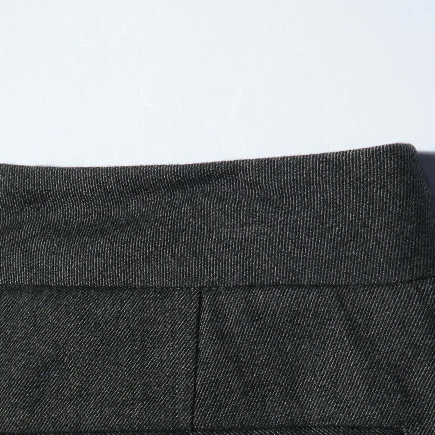 BRUSHED COTTON WOOL TROUSERS