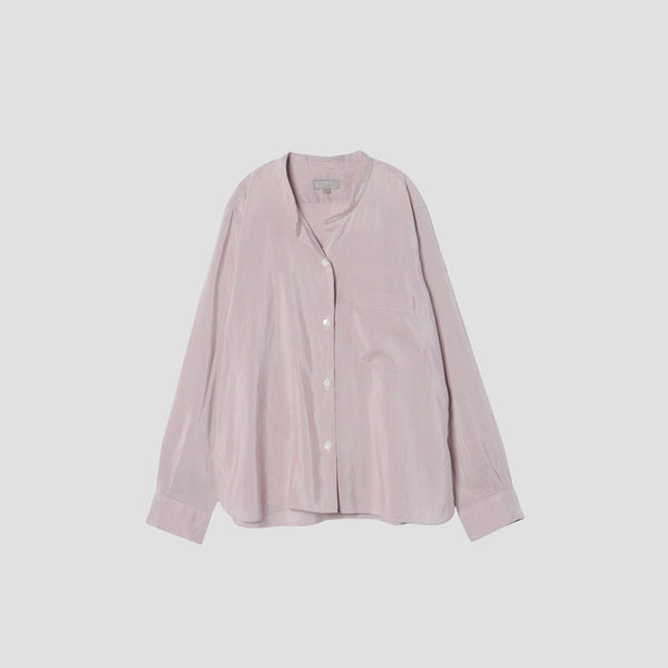 SILK COTTON NARROW STRIPE SHIRT