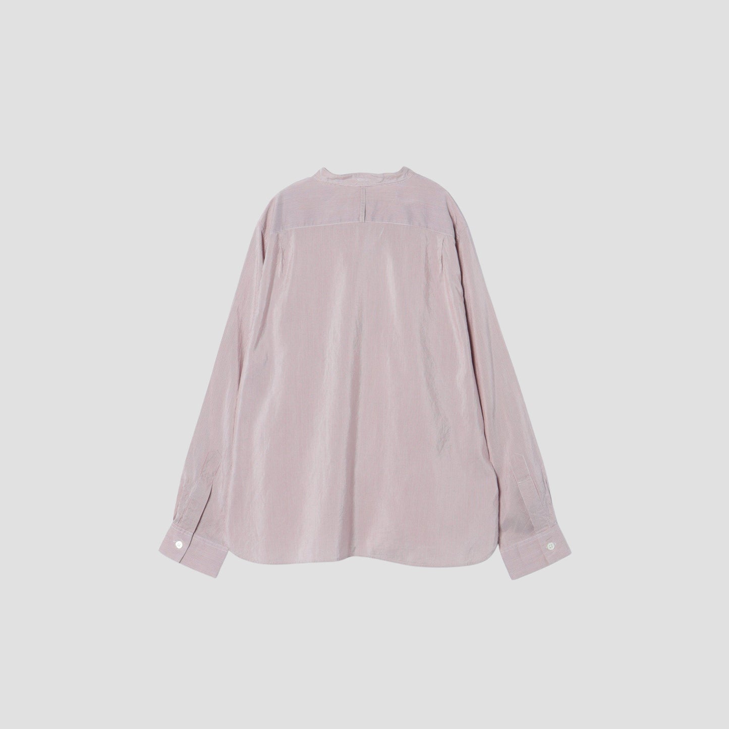 SILK COTTON NARROW STRIPE SHIRT