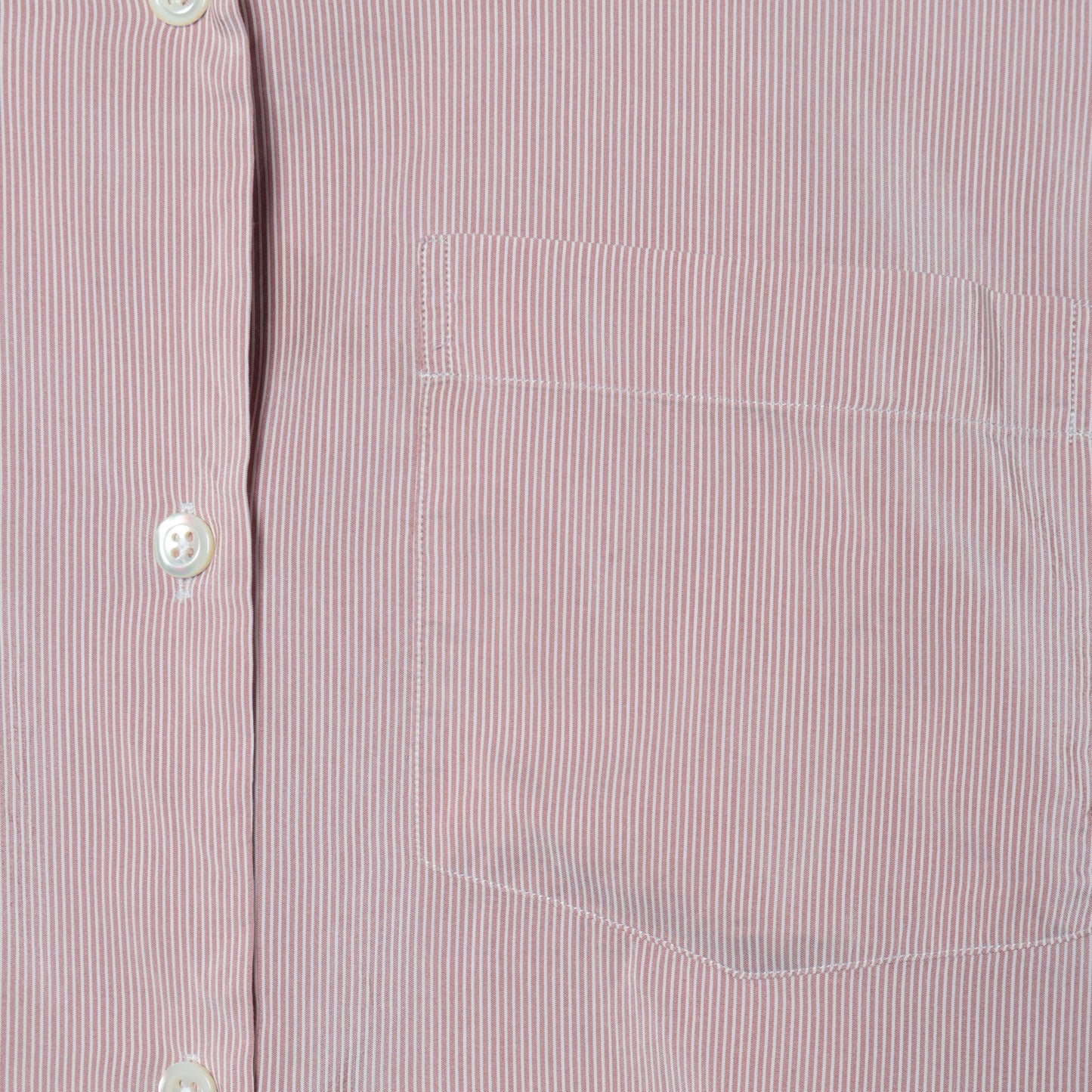 SILK COTTON NARROW STRIPE SHIRT