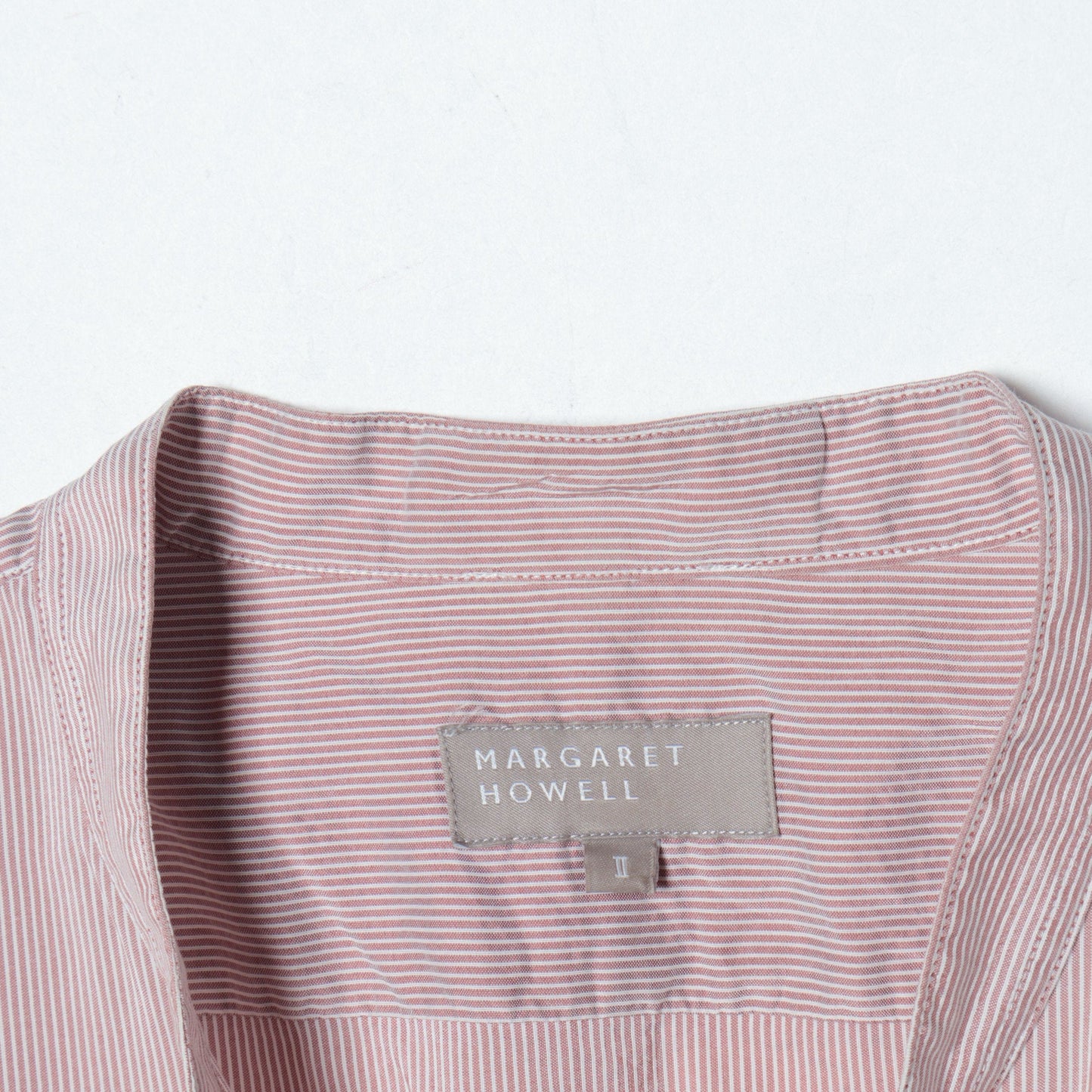 SILK COTTON NARROW STRIPE SHIRT