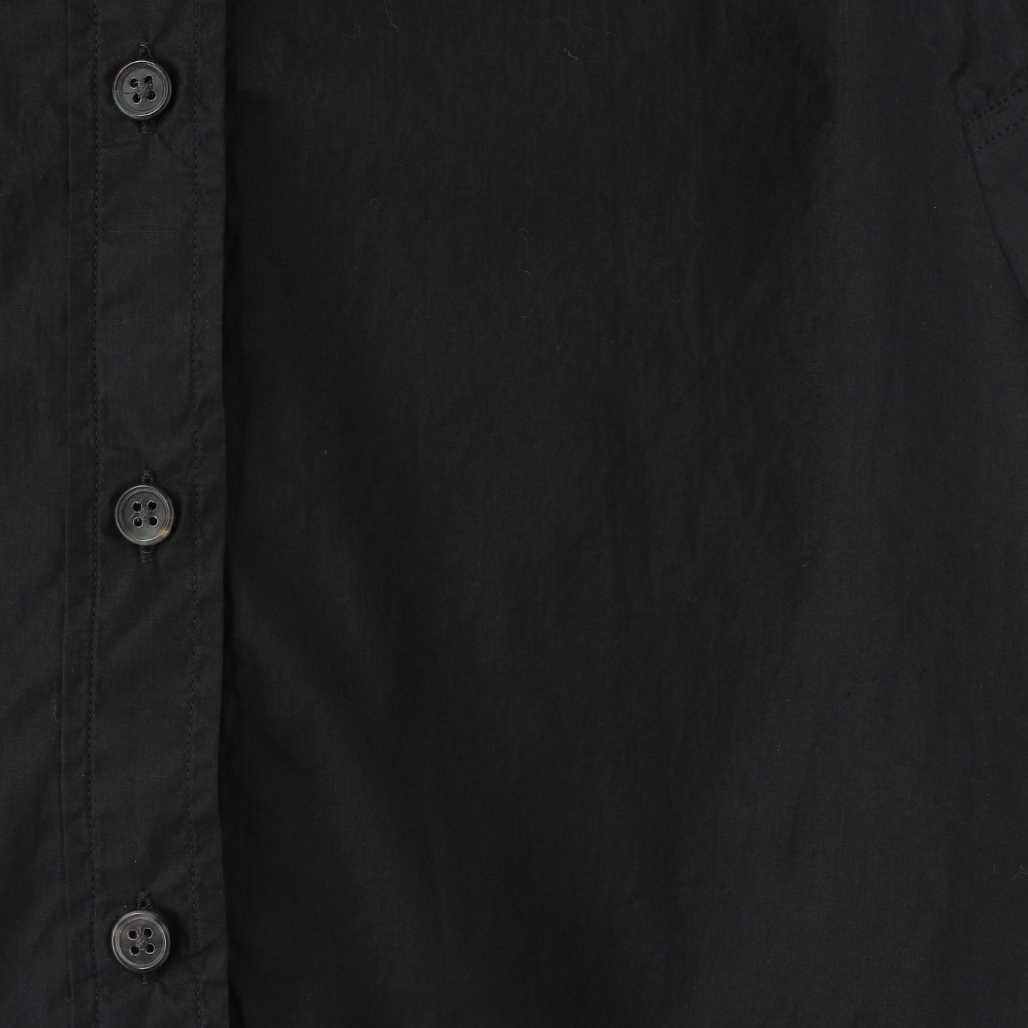 BLACK CHINTZ COTTON SHIRT