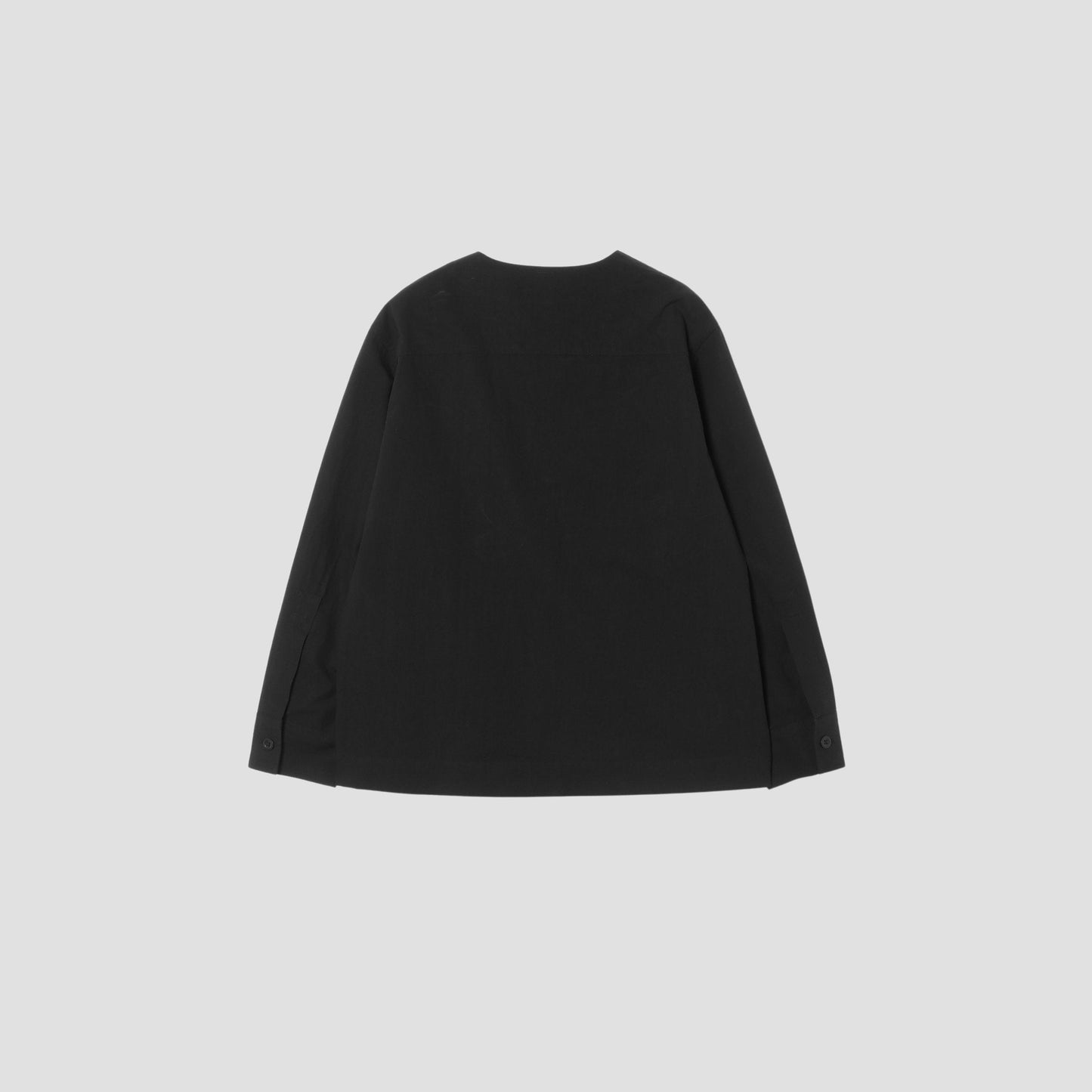 UNEVEN COTTON PLAINWEAVE SHIRT