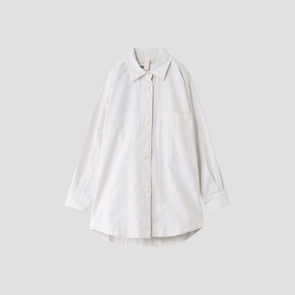 NARROW STRIPE COTTON SHIRT