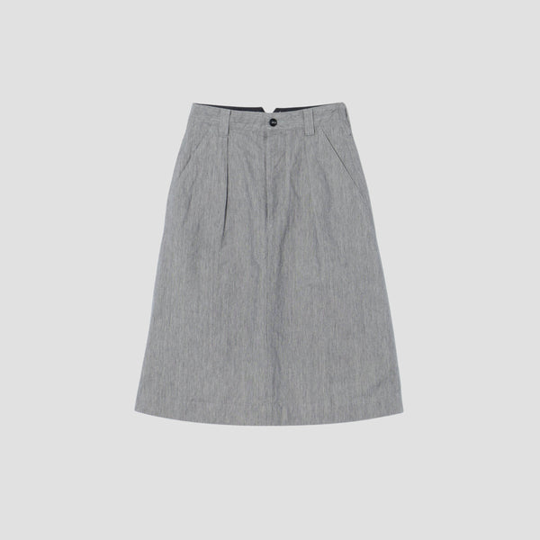 IRREGULAR END ON END COTTON LINEN SKIRT
