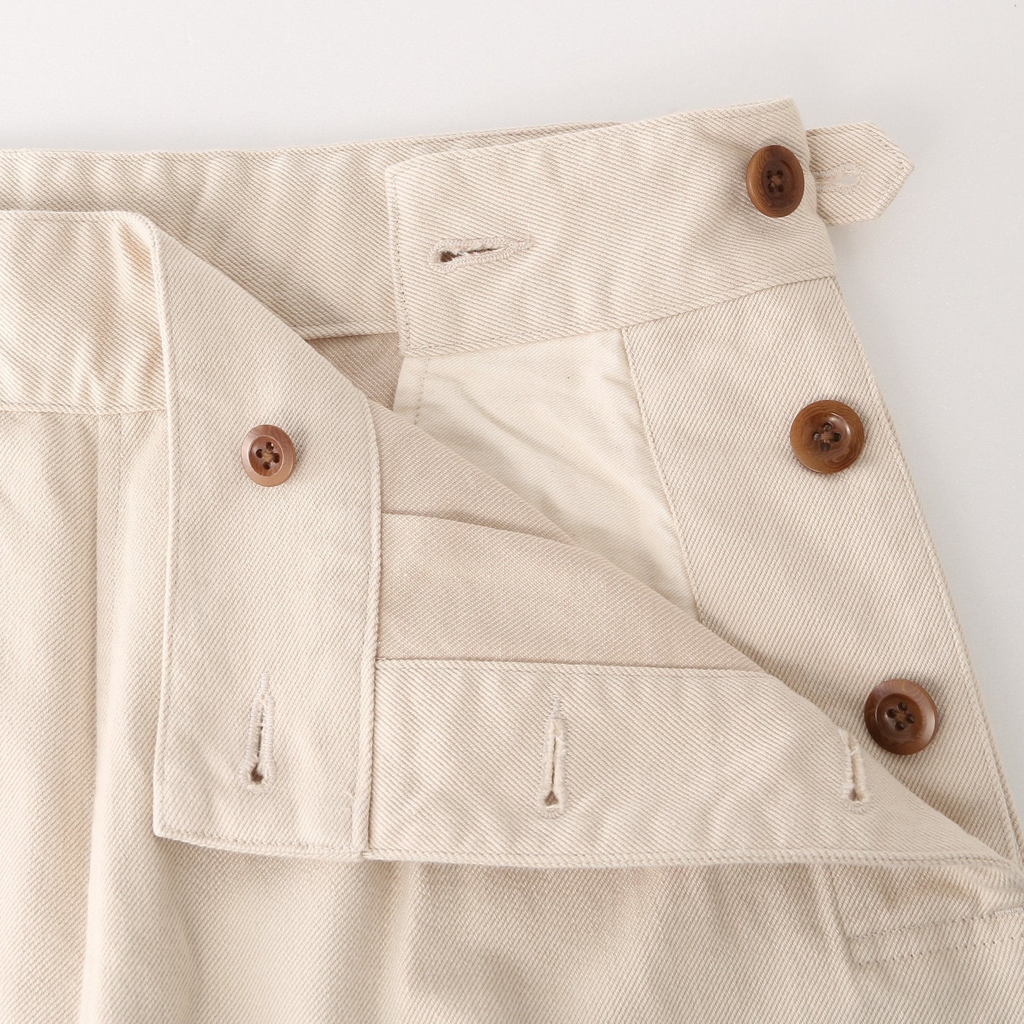 WOOL COTTON HEAVY TWILL TROUSERS