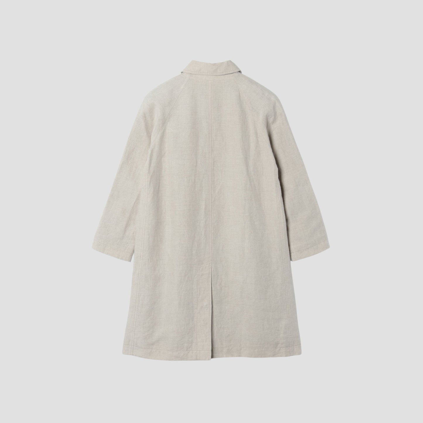 PLAIN WEAVE LINEN COAT