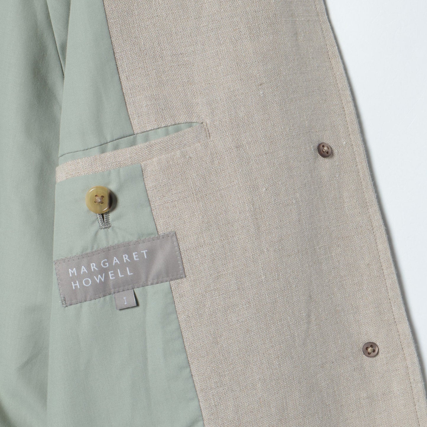 PLAIN WEAVE LINEN COAT