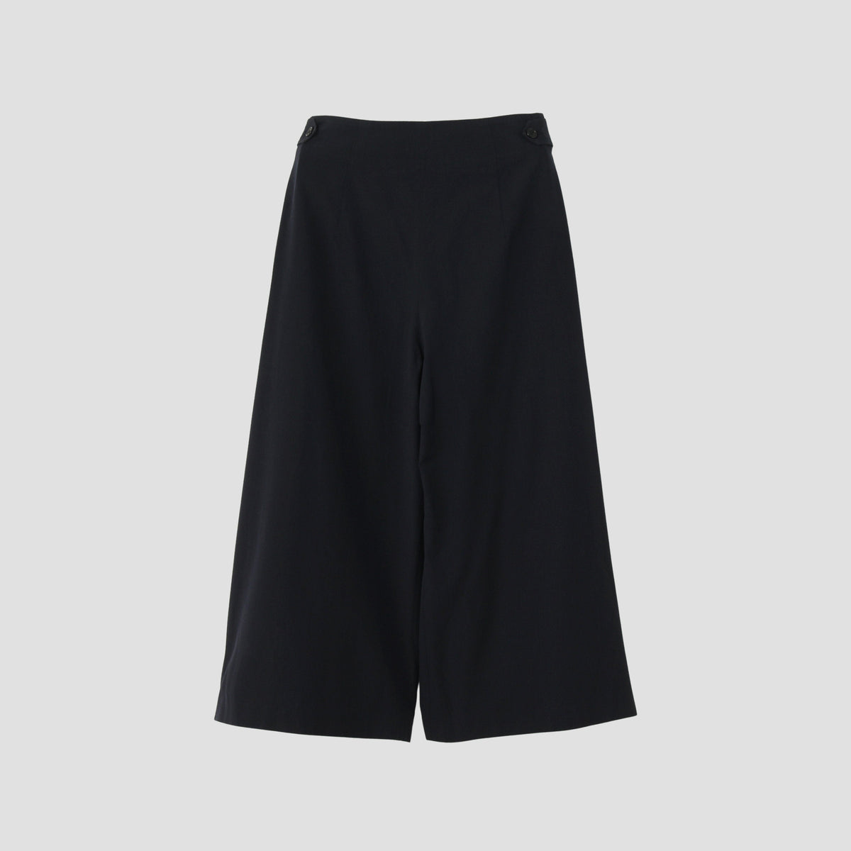 WASHED COTTON WOOL TROUSERS