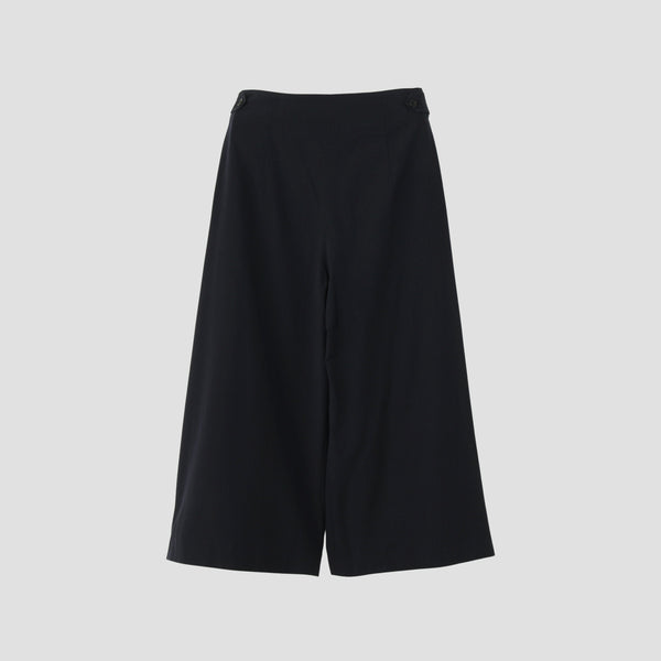 WASHED COTTON WOOL TROUSERS