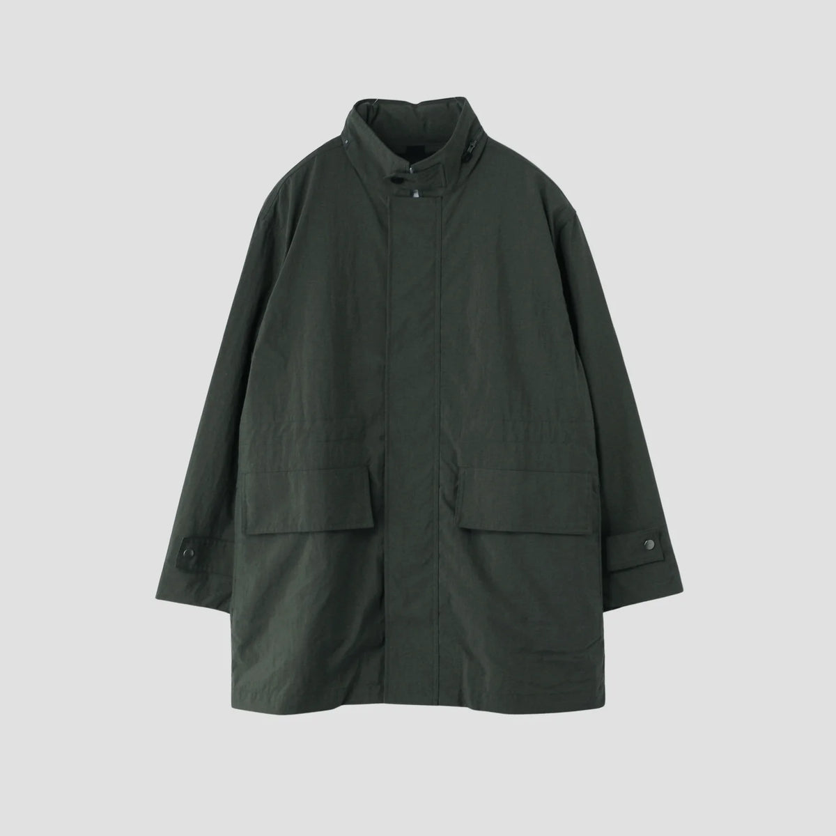RECYCLED NYLON OXFORD COAT