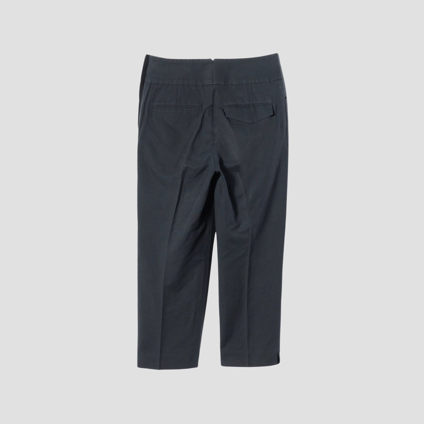 COTTON LINEN OXFORD TROUSERS