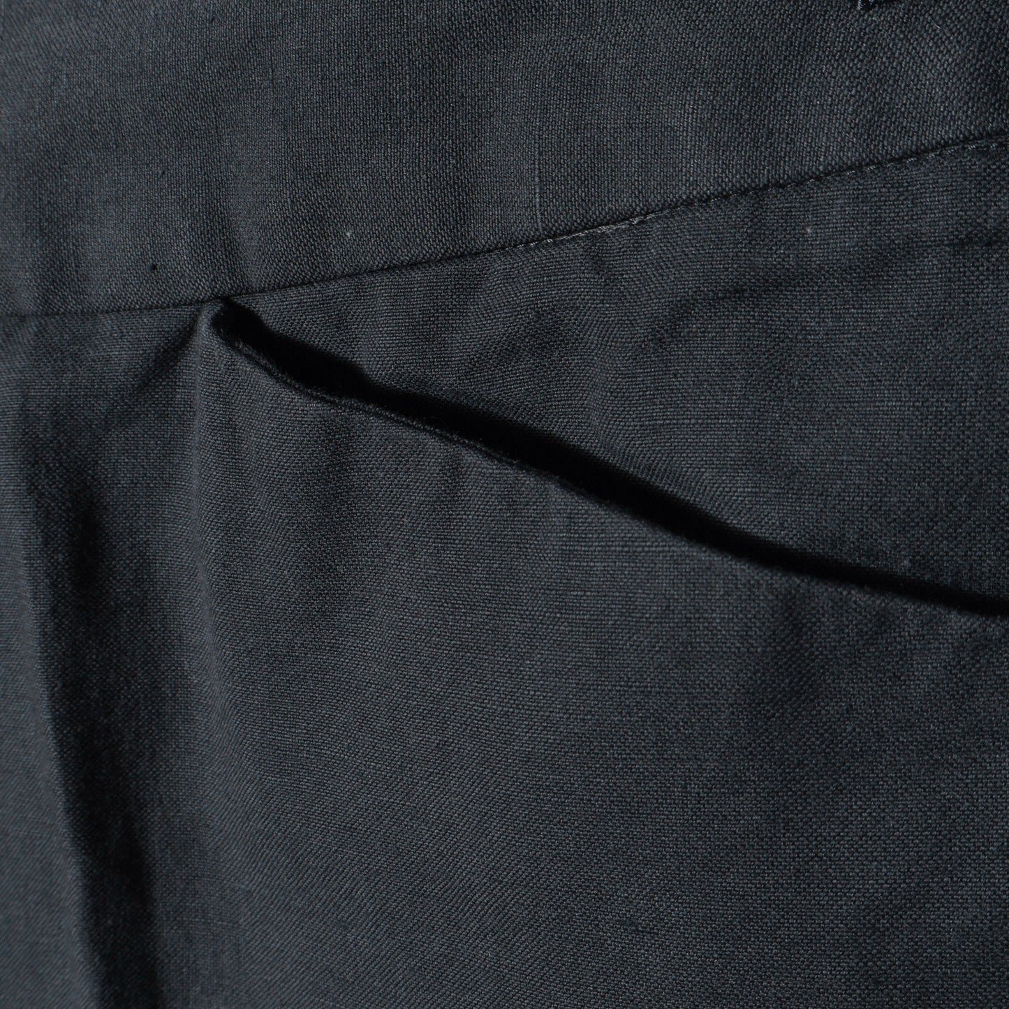 COTTON LINEN OXFORD TROUSERS