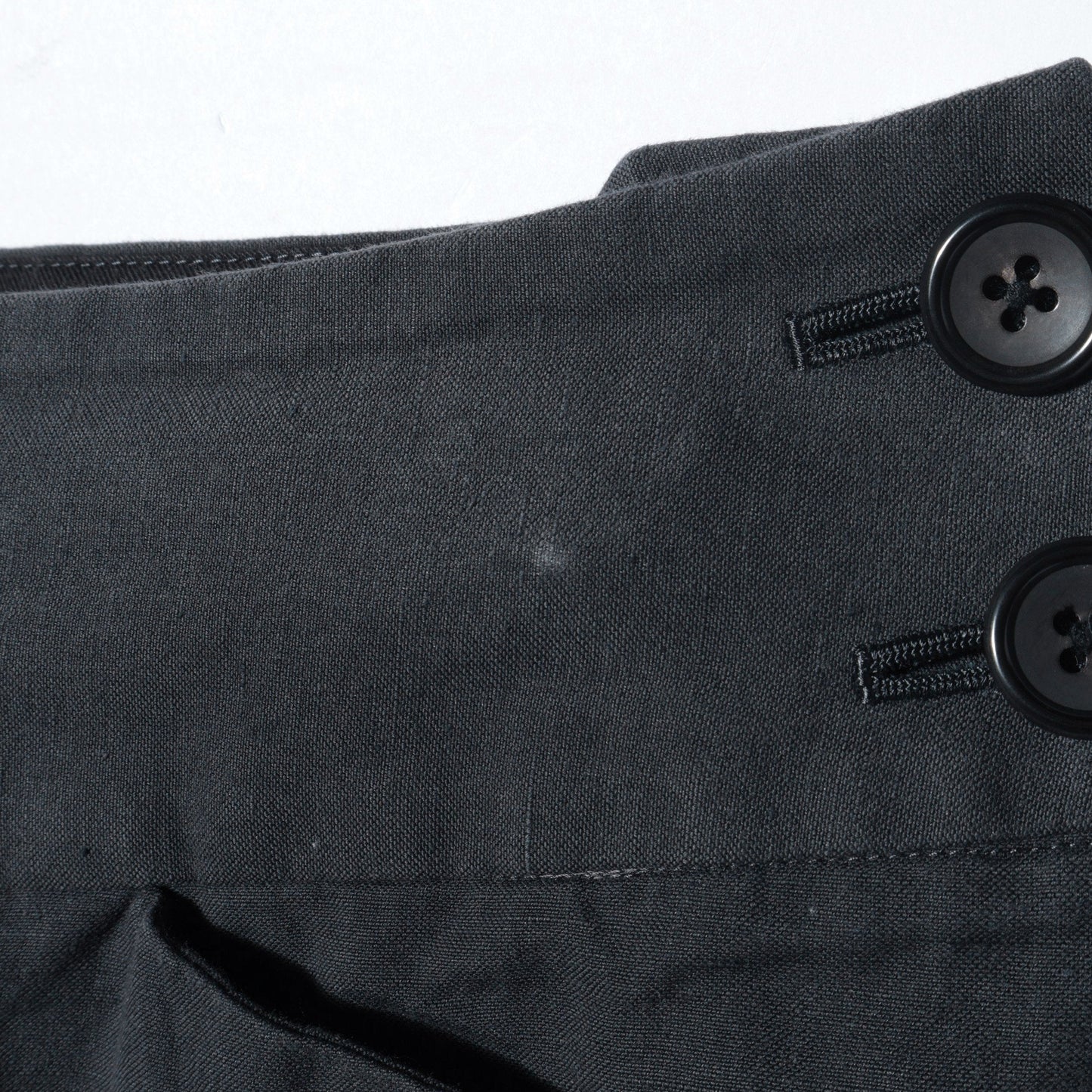 COTTON LINEN OXFORD TROUSERS