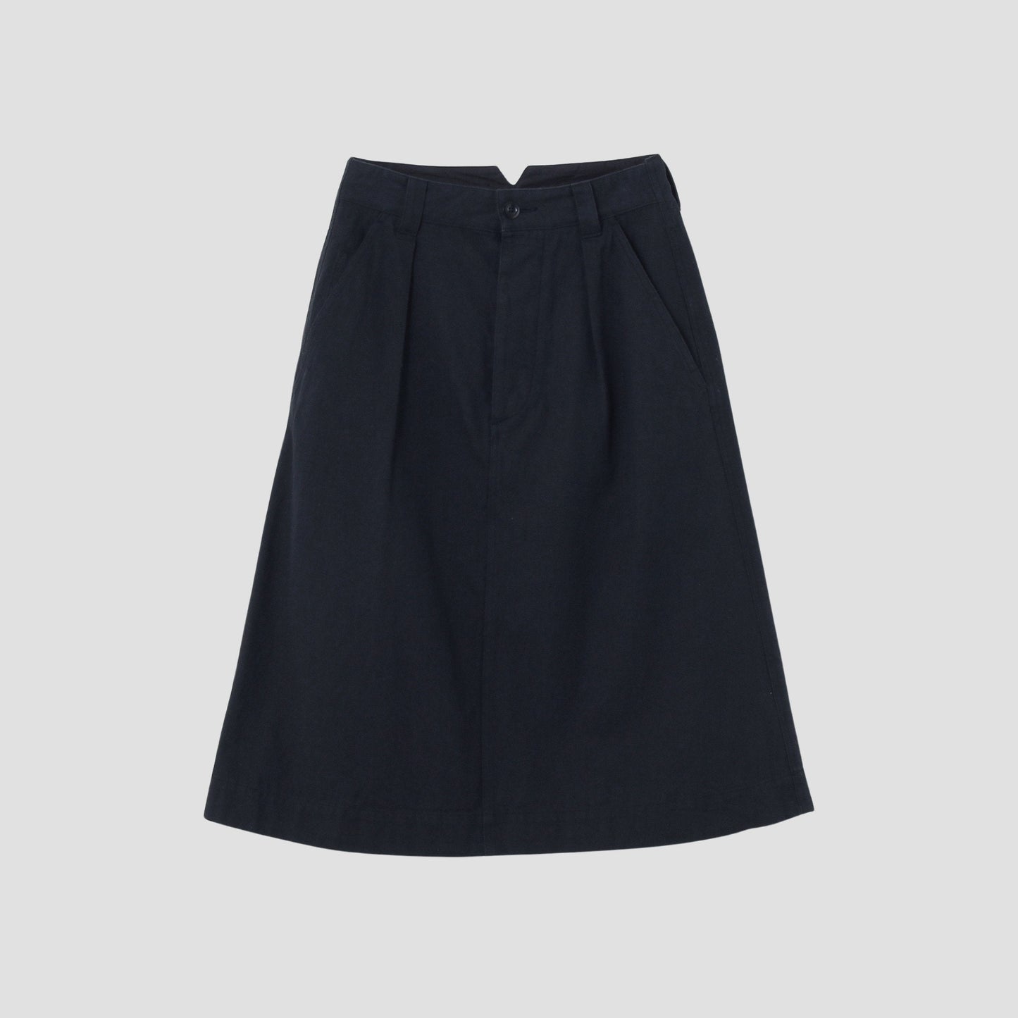 SLUB COTTON DRILL SKIRT