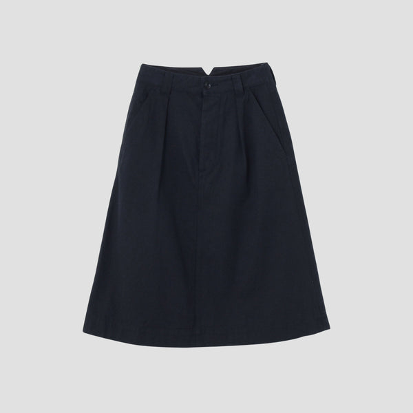 SLUB COTTON DRILL SKIRT