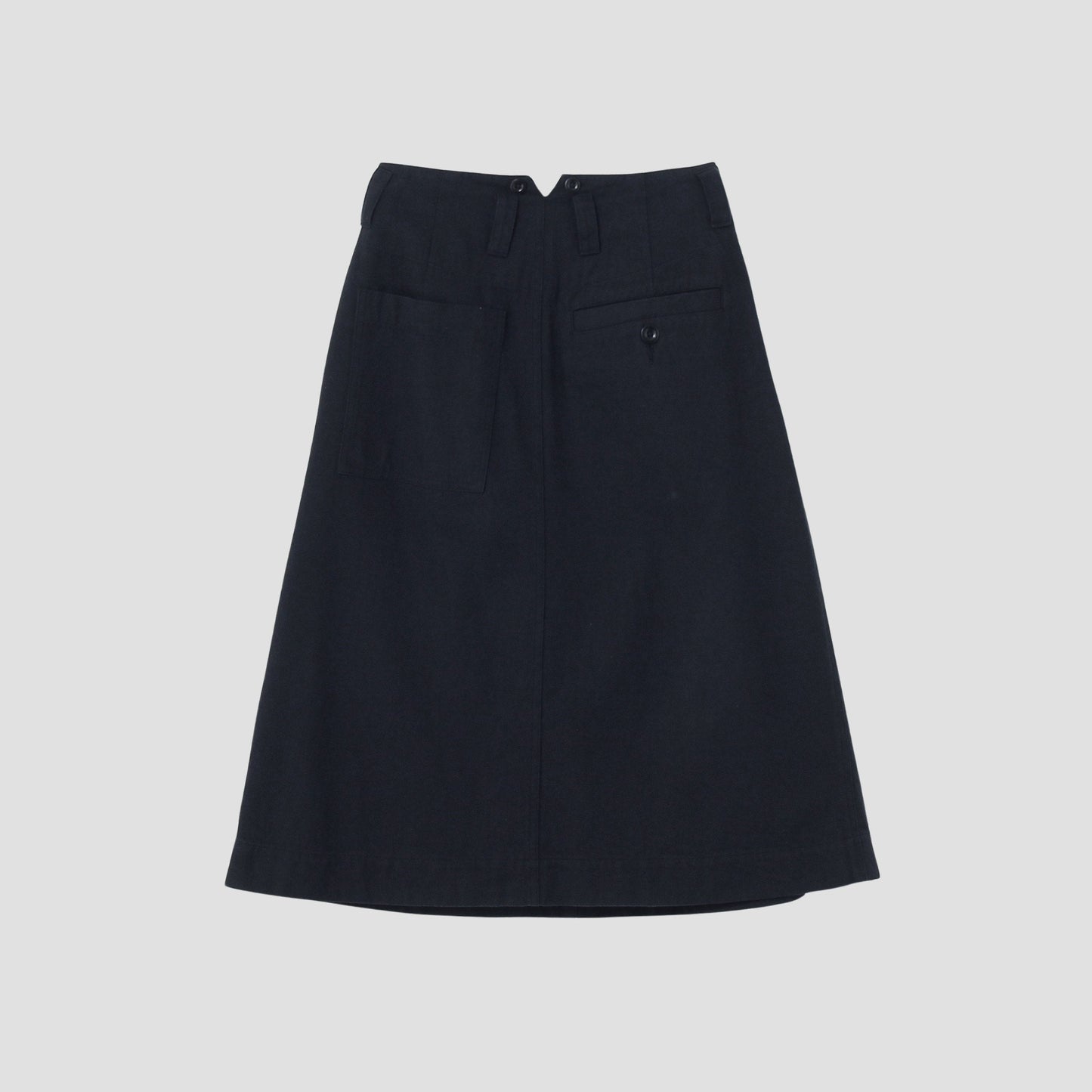 SLUB COTTON DRILL SKIRT