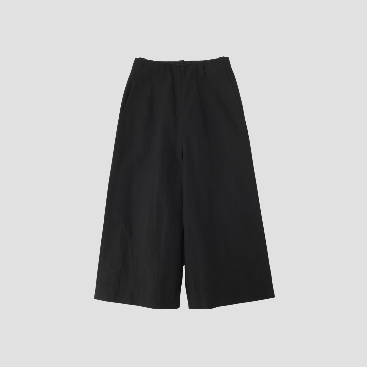 PLAIN WEAVE COTTON LINEN TROUSERS