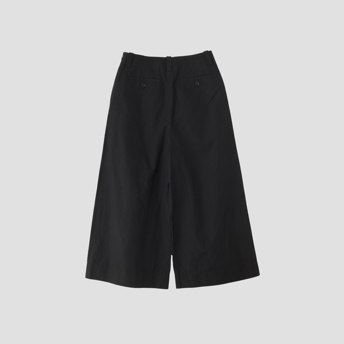 PLAIN WEAVE COTTON LINEN TROUSERS