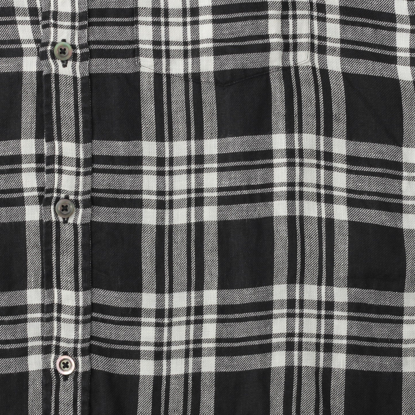 OVERSIZED LINEN CHECK SHIRT