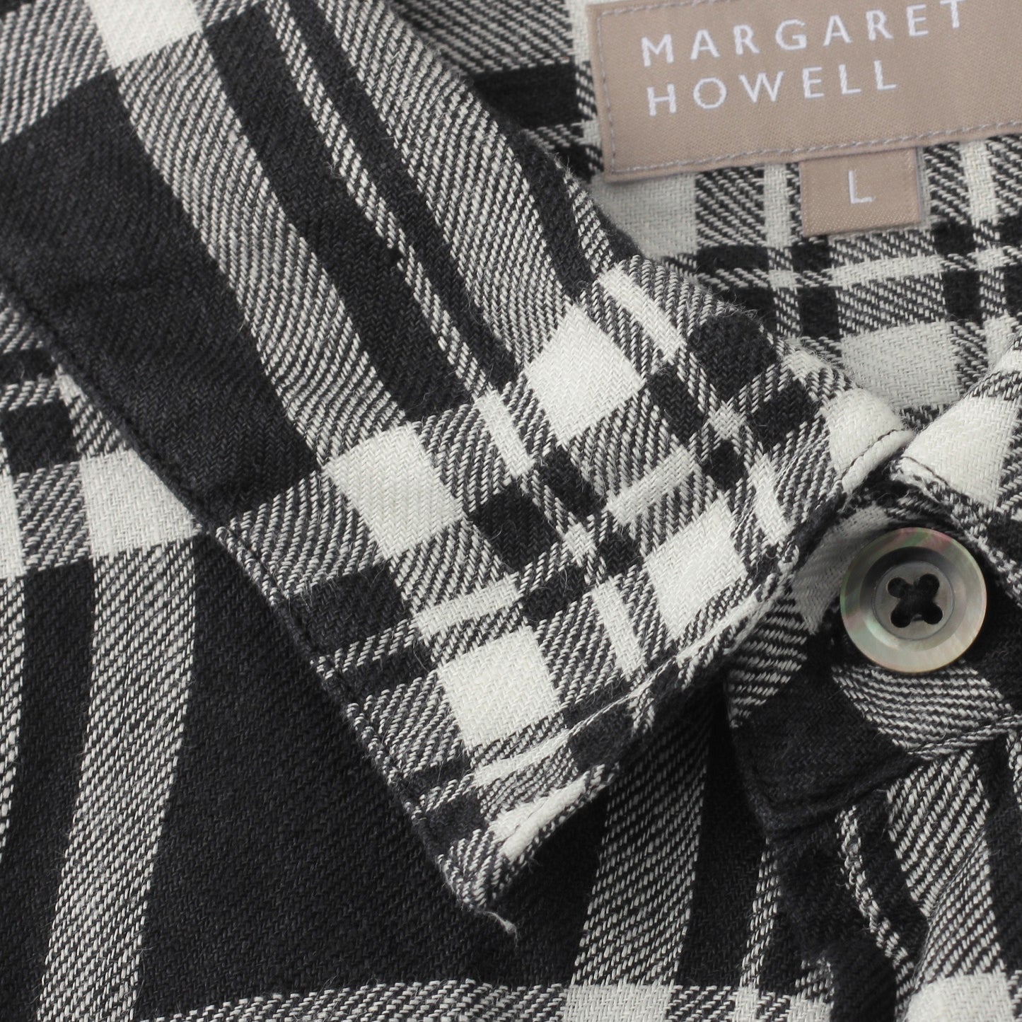 OVERSIZED LINEN CHECK SHIRT
