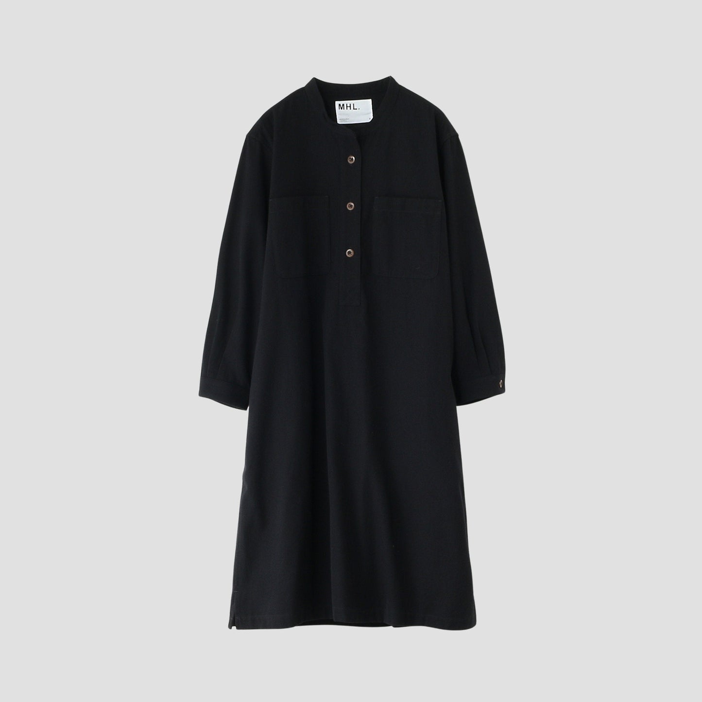 WOOL COTTON TWILL DRESS