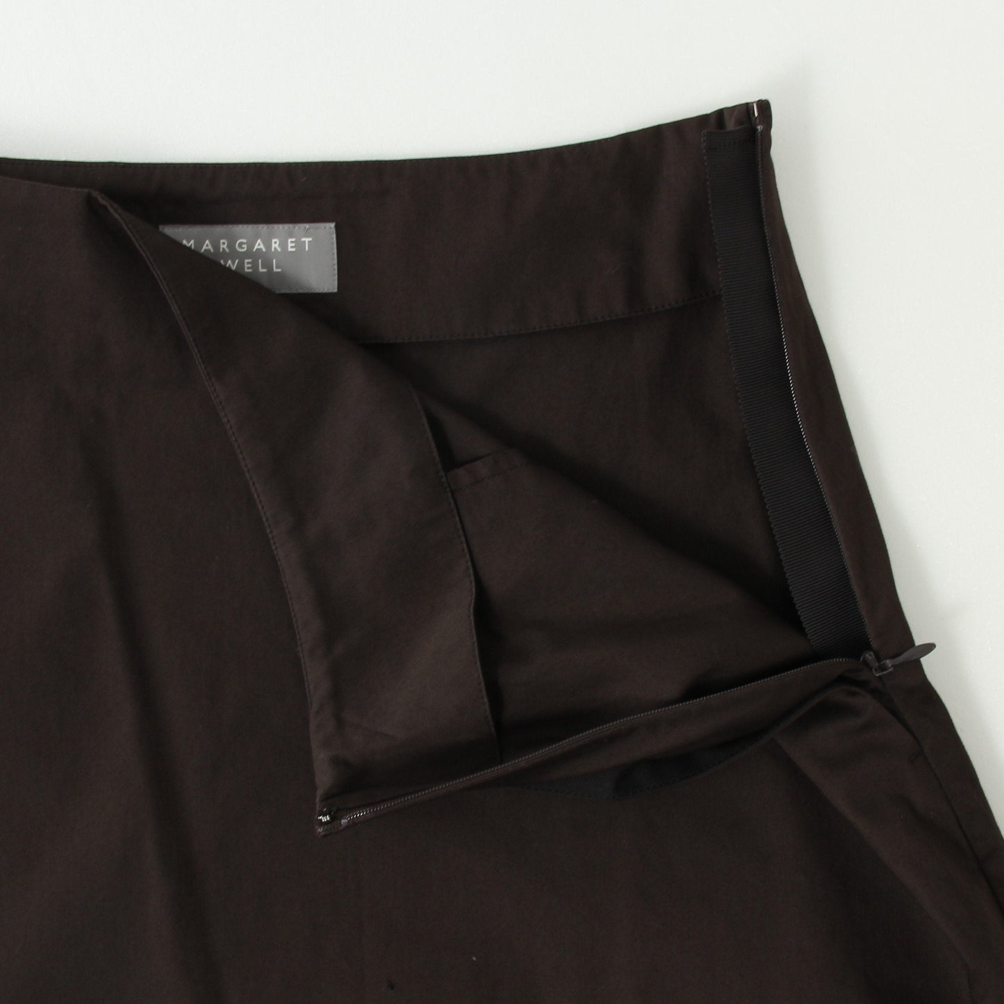 COTTON SATEEN SKIRT