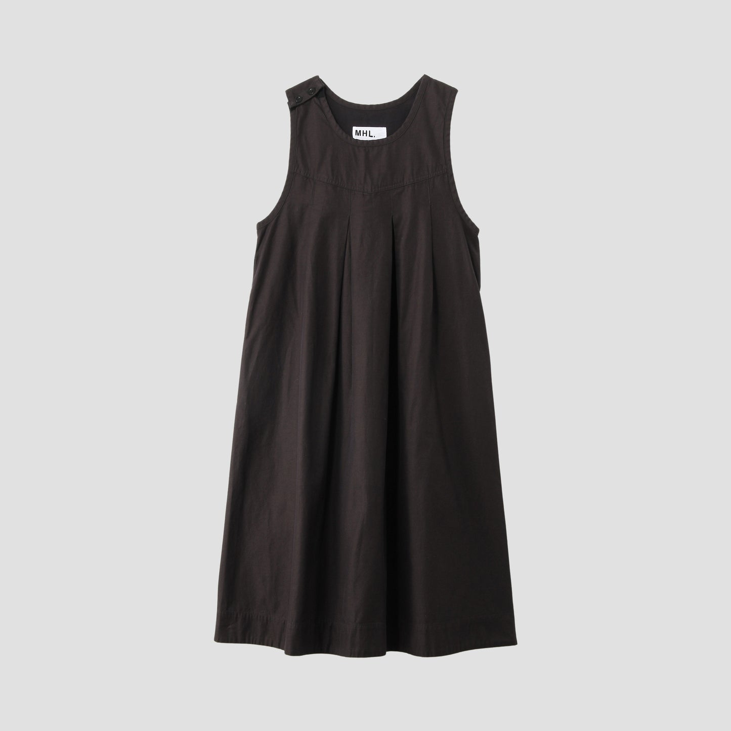 CONTRAST WARP COTTON DRESS