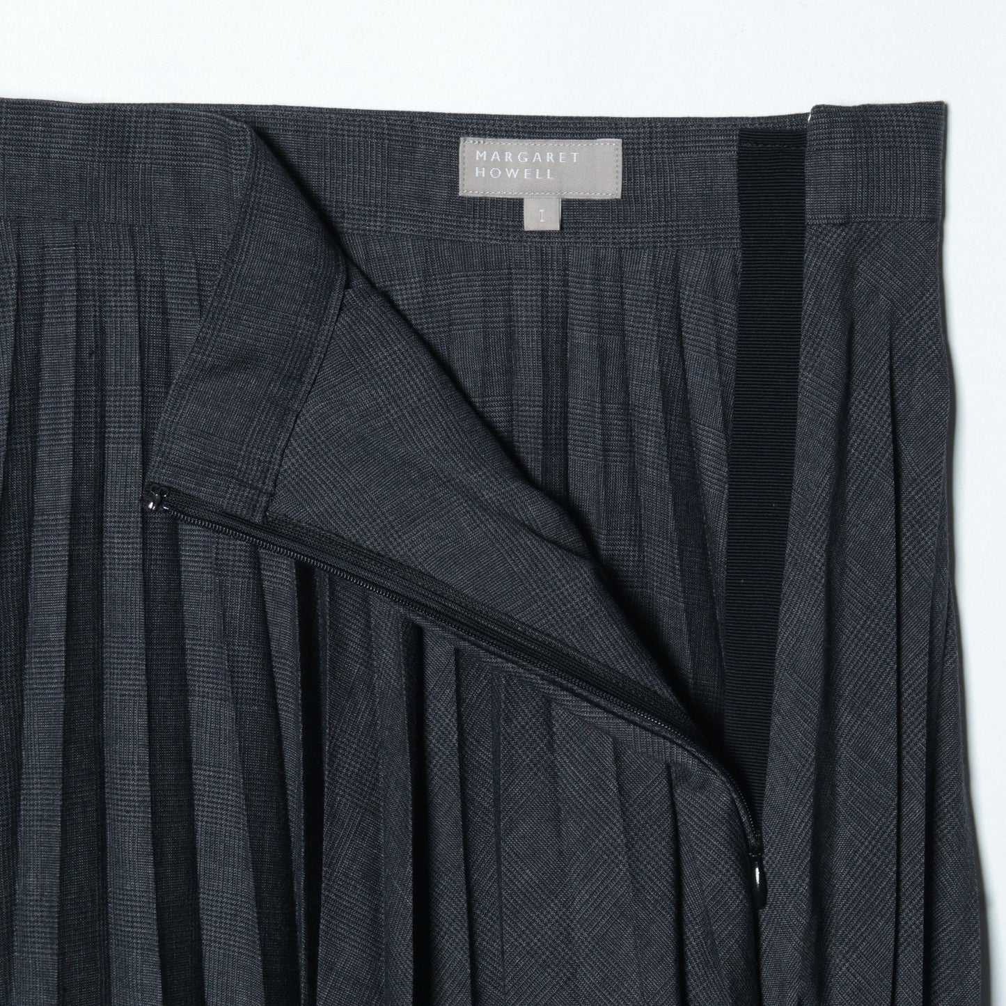 PRINCE OF WALES CHECK WOOL BLEND SKIRT