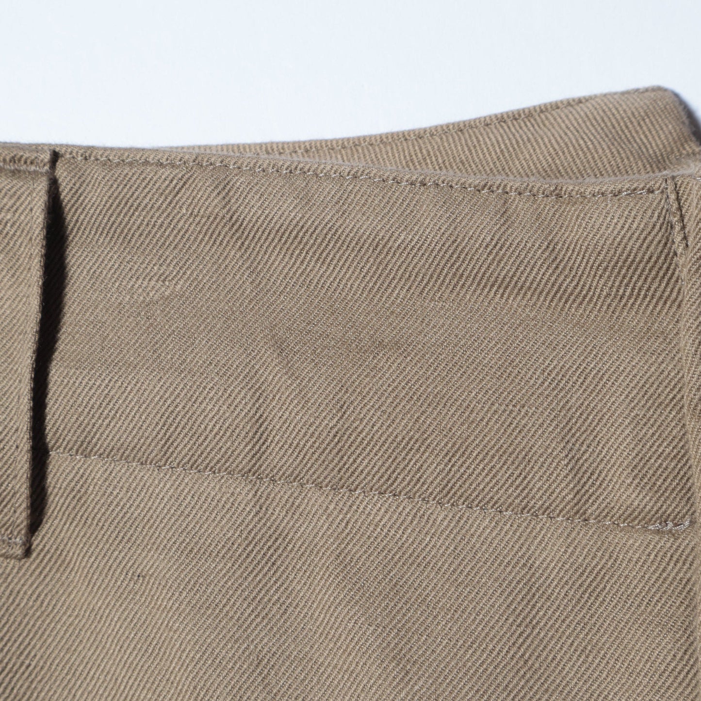 COTTON LINEN TWILL TROUSERS