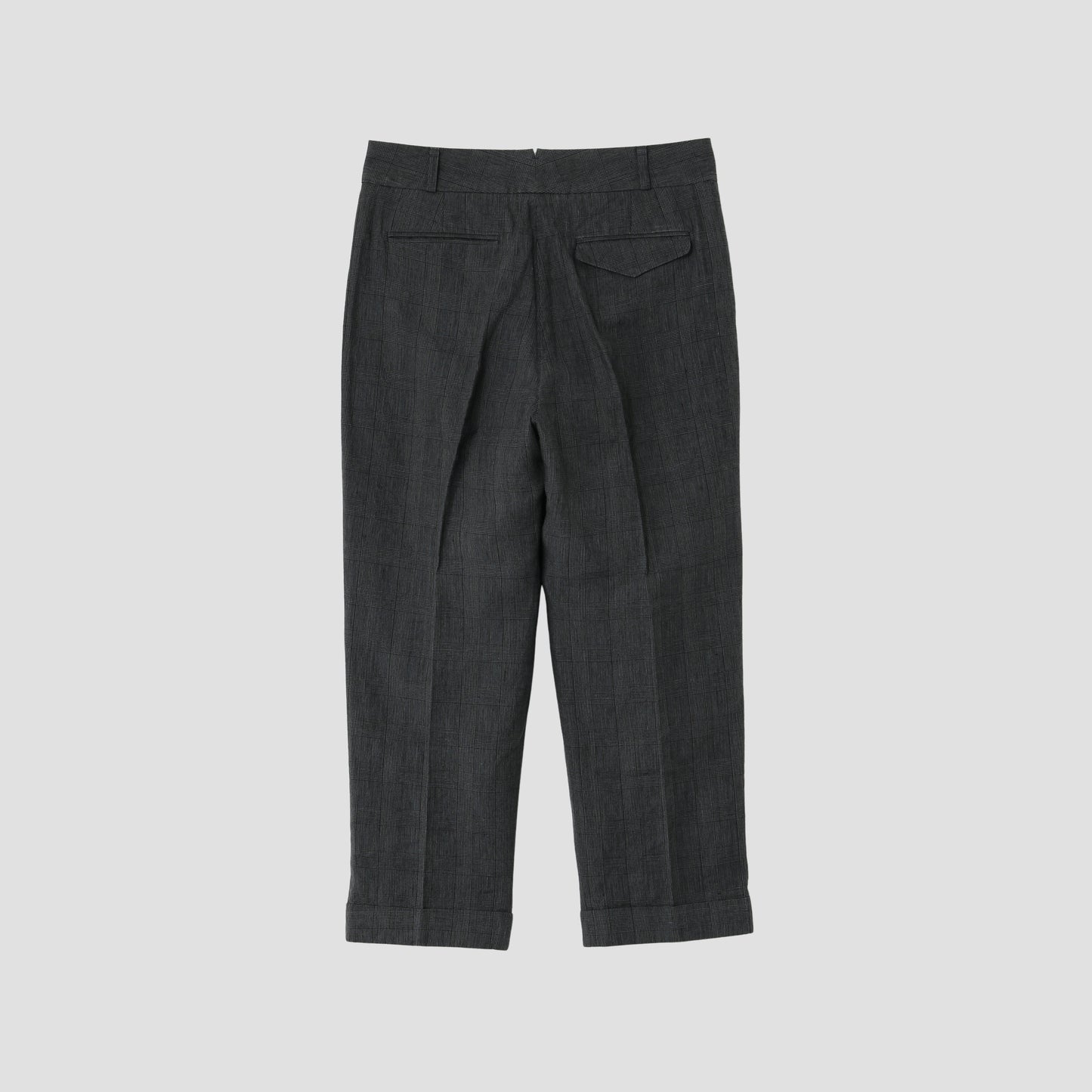 PRINCE OF WALES LINEN TROUSERS