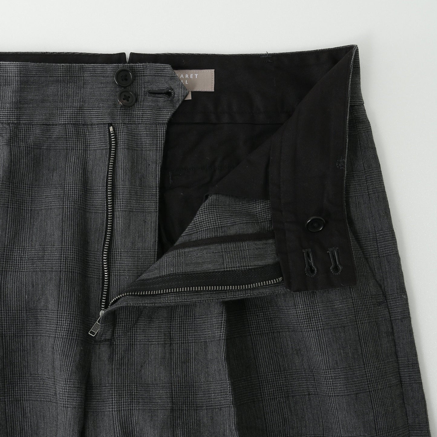 PRINCE OF WALES LINEN TROUSERS