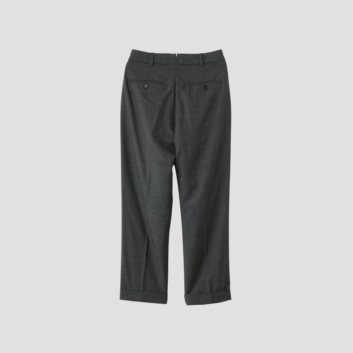 FINE WOOL POPLIN TROUSERS