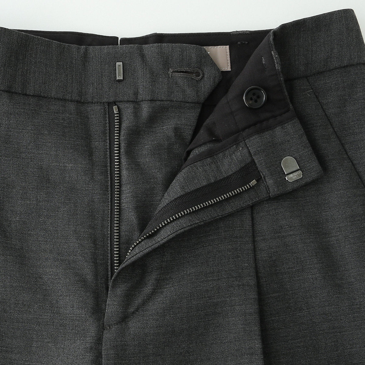 FINE WOOL POPLIN TROUSERS