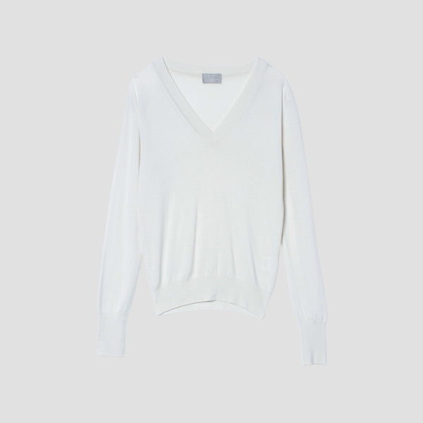 RELAXED V NECK JUMPER KNIT