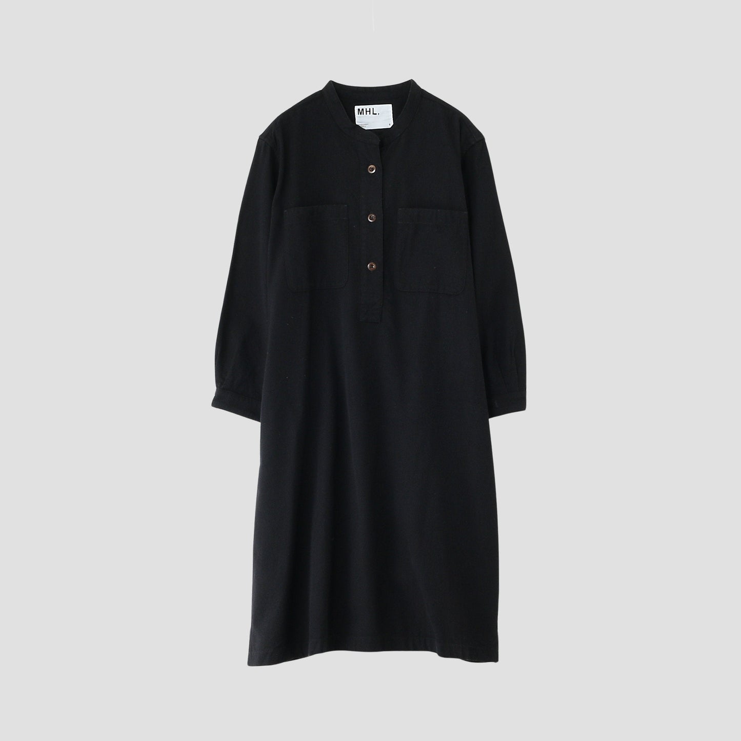 WOOL COTTON TWILL DRESS