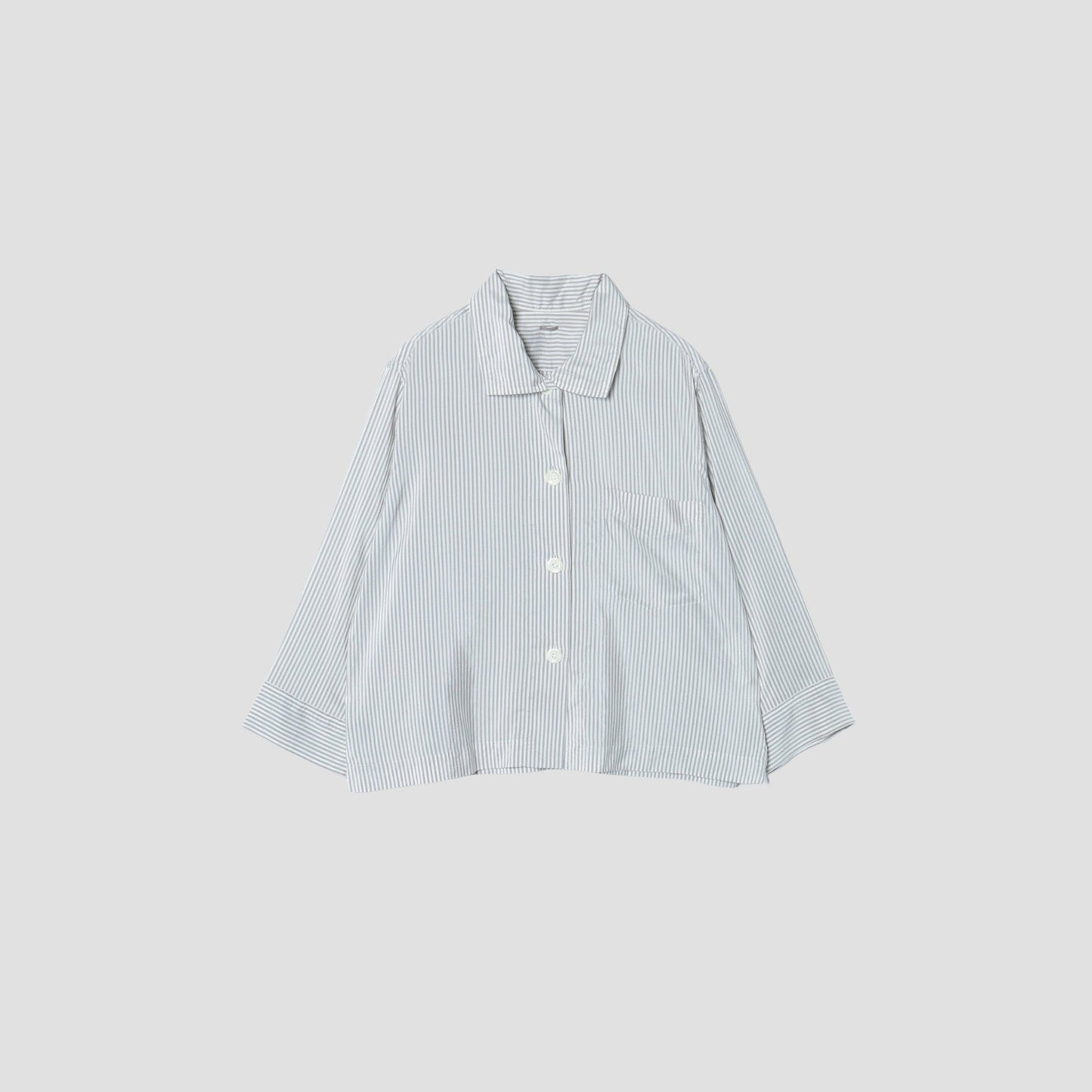 EVEN STRIPE SILK SHIRT