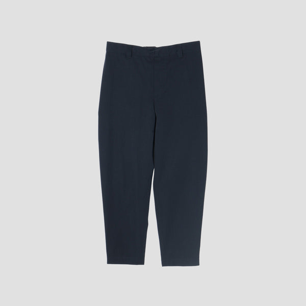 WOOL COTTON TWILL TROUSERS