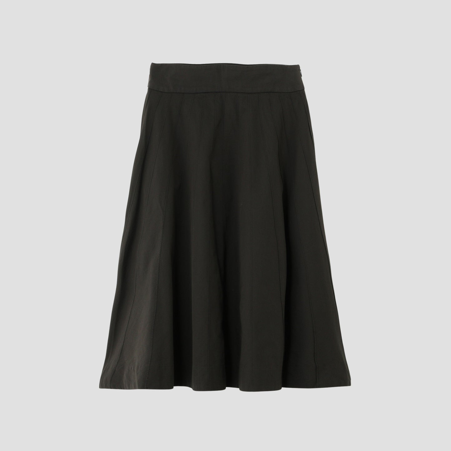 COTTON SILK POPLIN SKIRT