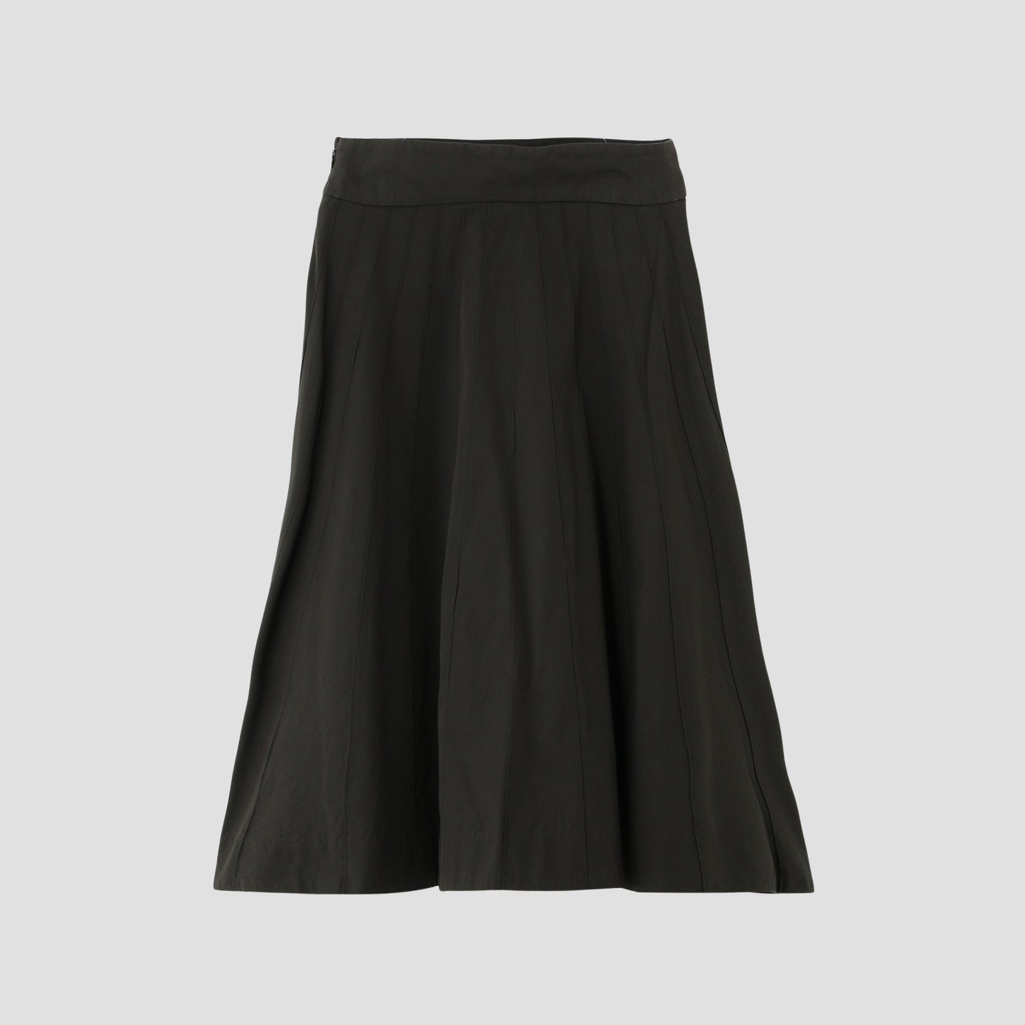 COTTON SILK POPLIN SKIRT