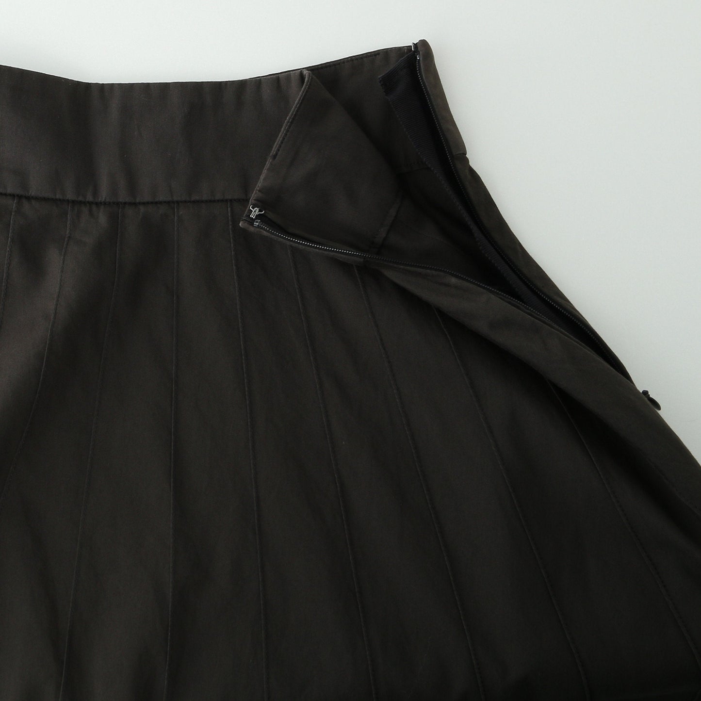 COTTON SILK POPLIN SKIRT