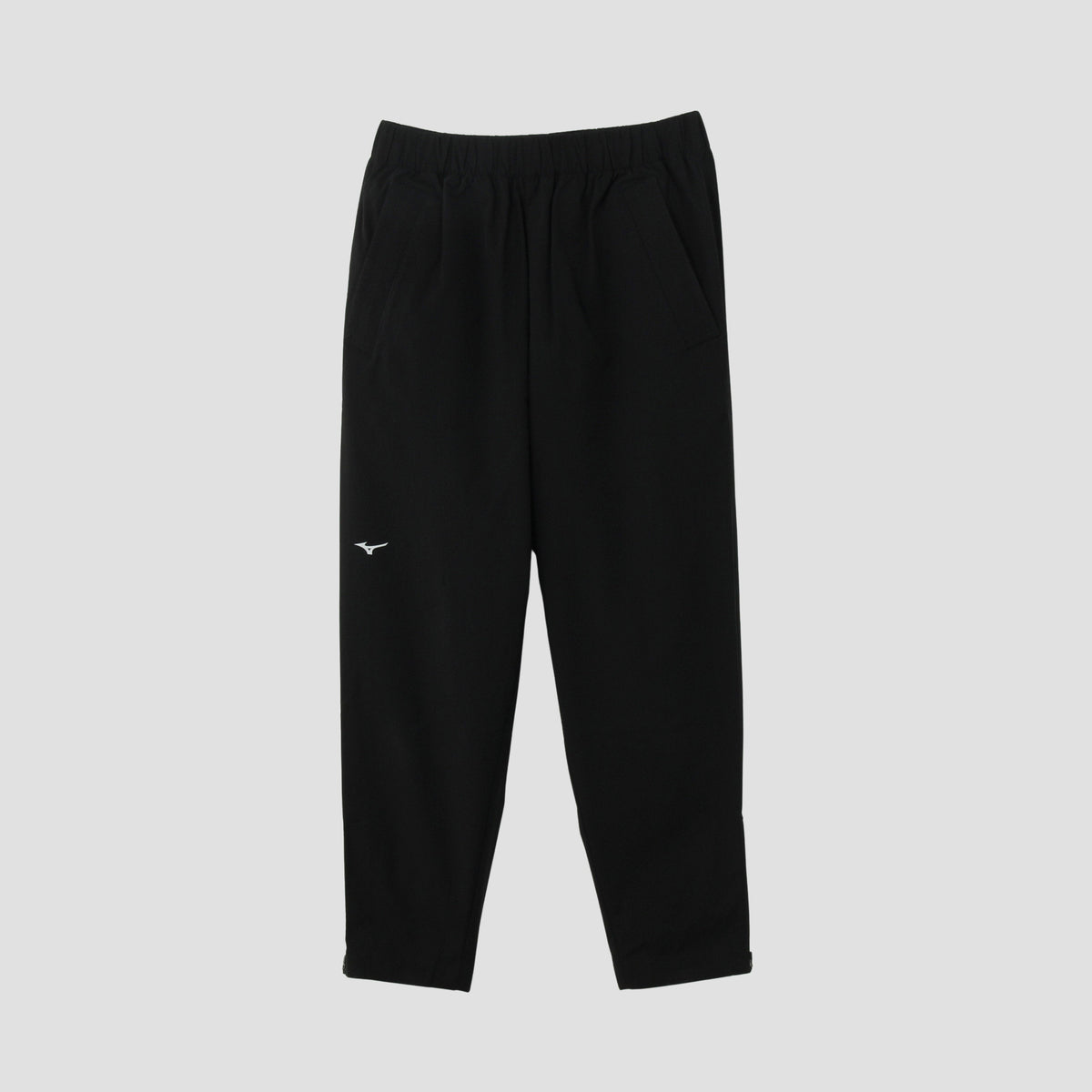 STRETCH POLYESTER HEAVY POPLIN TROUSERS