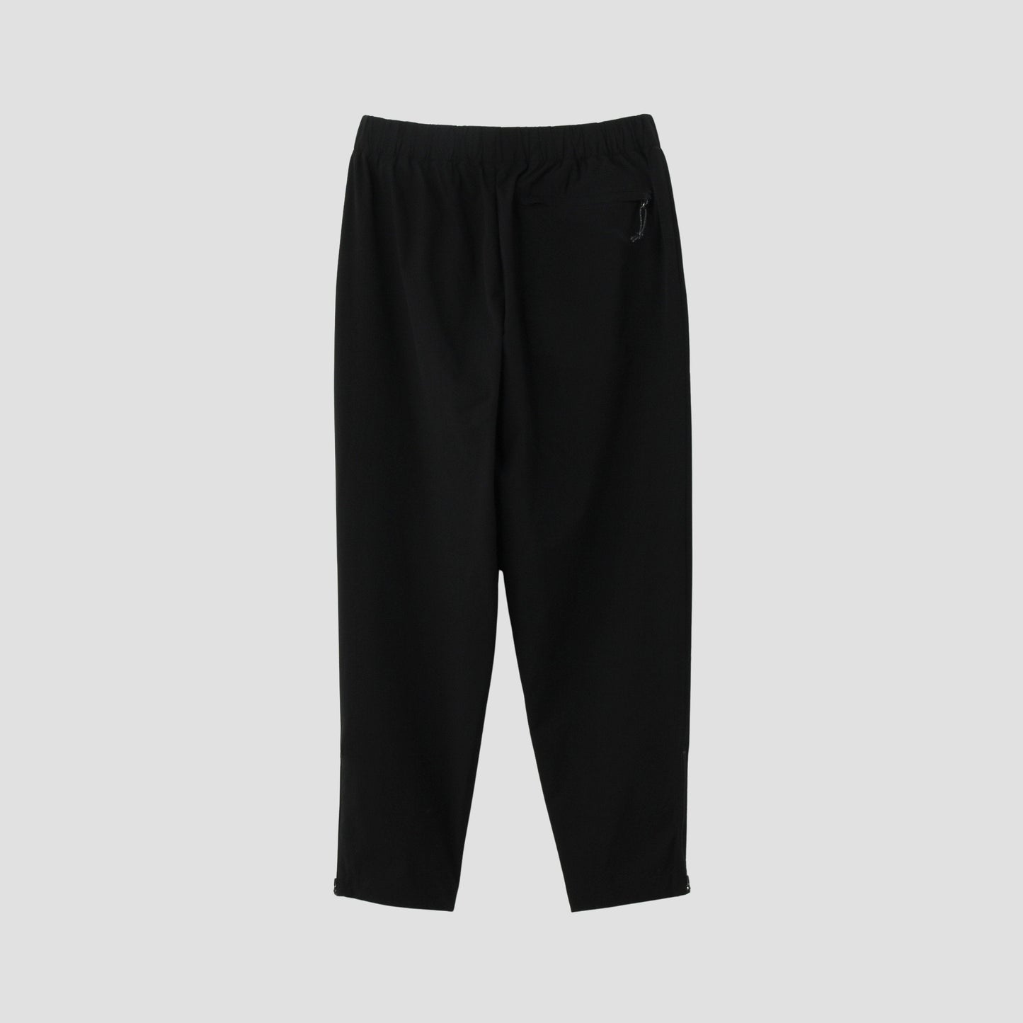 STRETCH POLYESTER HEAVY POPLIN TROUSERS