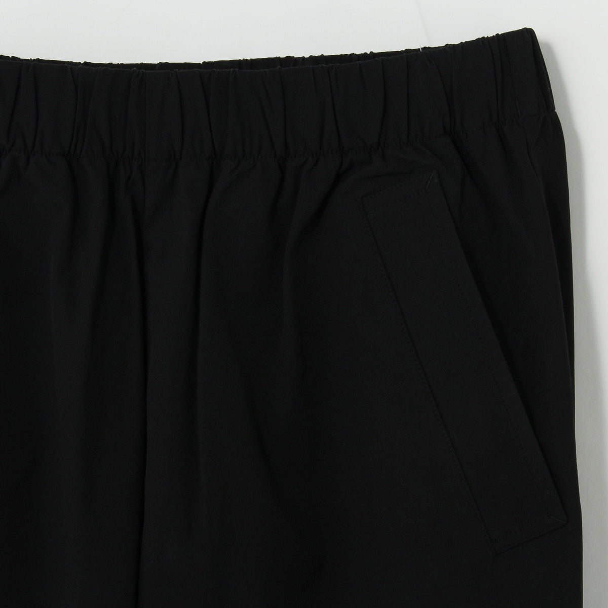 STRETCH POLYESTER HEAVY POPLIN TROUSERS