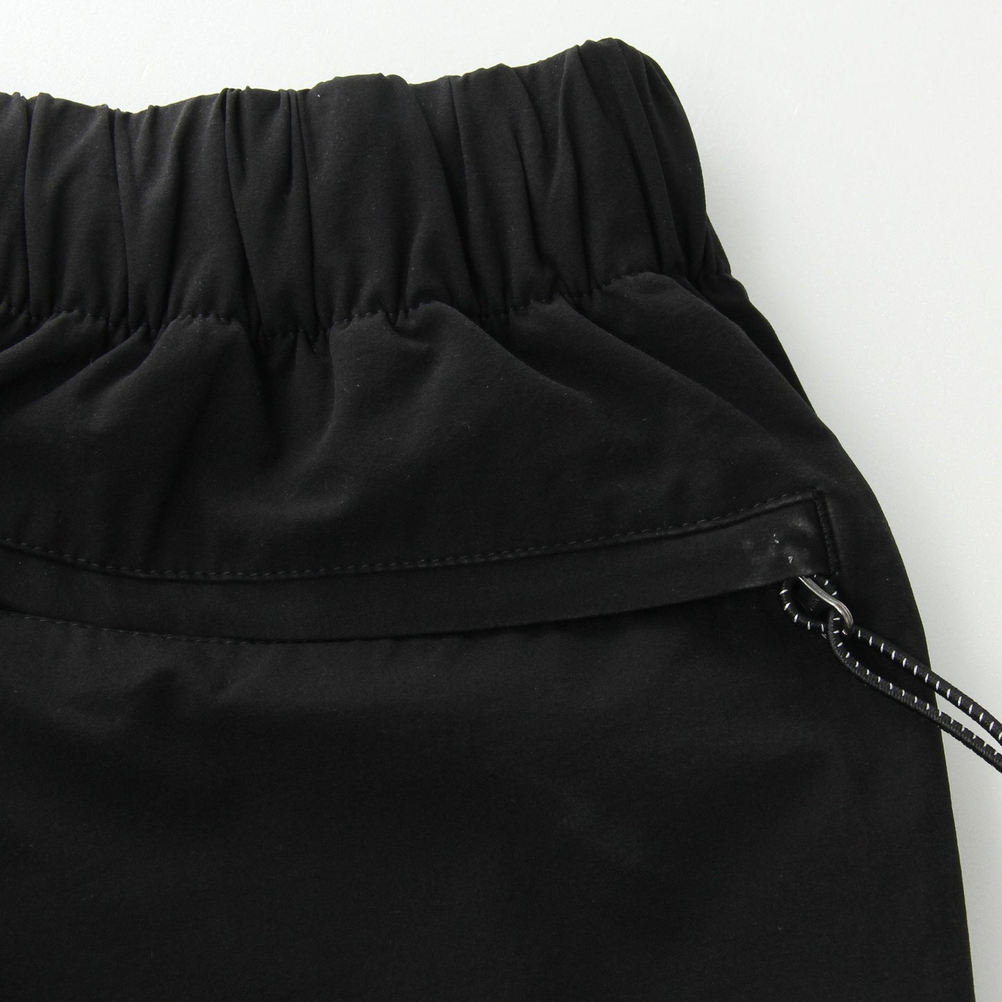 STRETCH POLYESTER HEAVY POPLIN TROUSERS