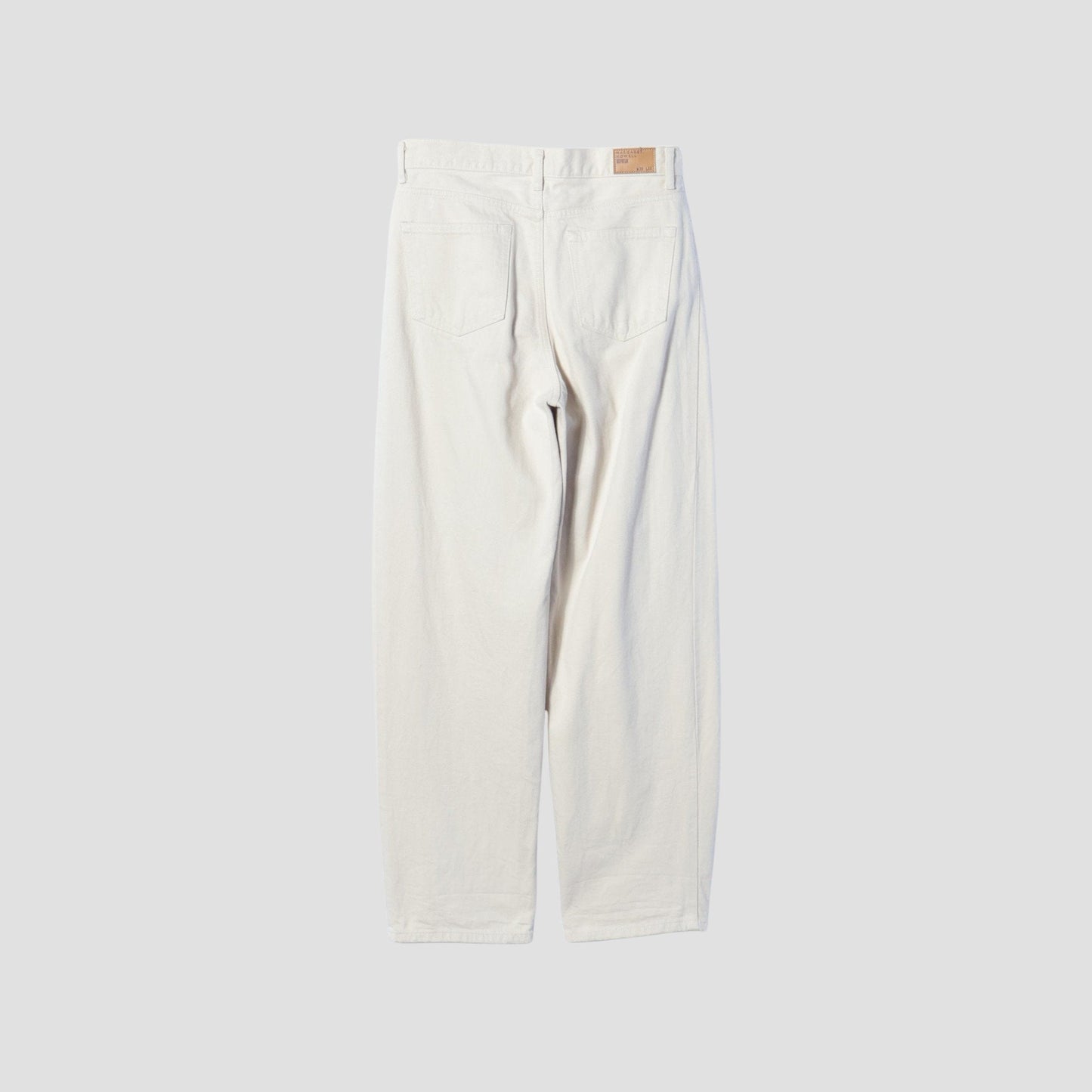 WHITE DENIM TROUSERS