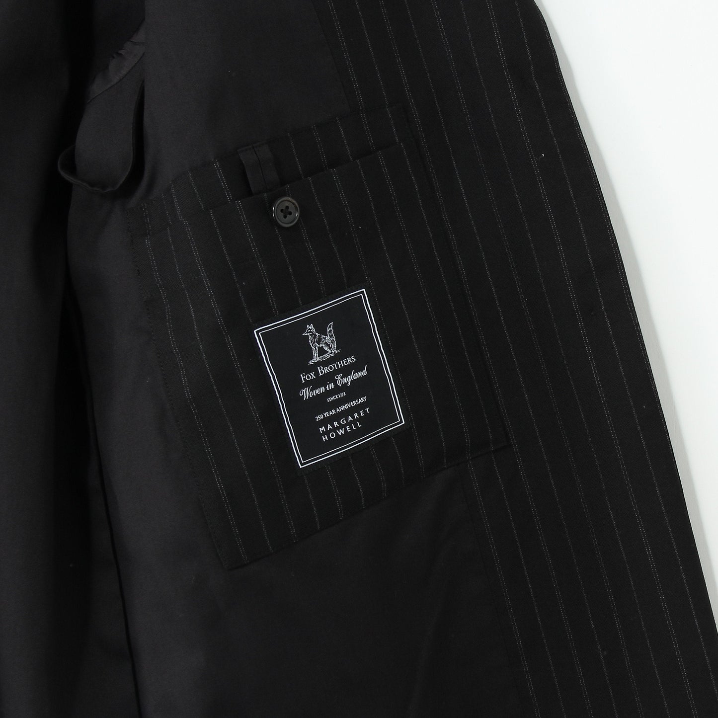 STRIPE WOOL PLAINWEAVE JACKET